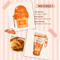 Bread scented perfume and hand cream set with croissant fragrance notes, 50ml bottle. - Bread Fragrance Set (IC502-1) / 50 ml + 30 g / Orange