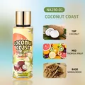Coconut Coast body fragrance spray 250ml with tropical fruit and sandalwood scent - Coconut Coast (NA25001) / 250ml Size / Yellow