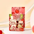 Premium cherry scented hanging car air freshener with wooden lid and 8ml glass bottle - 8ml / Cherry Luxe (FBCZ106)