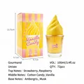 Gourmet Vanilla and Candy ice cream shaped perfume bottle, 100ml long-lasting fragrance spray - Strawberry Raspberry Scent (BQL-100-002) / 50ml