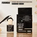 Premium 8ml FORMBO car air freshener hanging glass bottle with black gift packaging box - 8ml / Intense Man (FBCZ108)