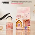 Soft Pink Marshmallow car air freshener hanging bottle with decorative packaging box - 8ml / Soft Pink Marshmallow (FBCZ110)