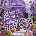 Parfüm für Frauen in Herzform mit lila Leopardenmuster, langanhaltender fruchtig-blumiger Duft - 100ml / Lila Leopard