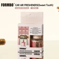 Premium FORMBO pink car air freshener with Sweet Tooth scent, 8ml hanging glass perfume bottle - 8ml / Sweet Tooth (FBCZ114)