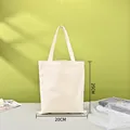 Bolsa de lona en blanco, tamaño 20x25 cm, ideal para la personalización de logotipos - 20*25cm / Blanco Roto