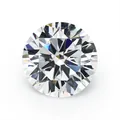 Close-up of D color VVS1 round moissanite with 8 hearts and 8 arrows cut - 5mm-0.5ct With GRA Certificate / D-Color VVS1