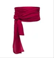 Deep red linen pirate sash belt for medieval Renaissance and Halloween costumes. - Belt Only / Burgundy