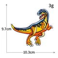 Lebhafter Cartoon-Dinosaurier-Aufnäher für Kinderkleidung und Taschen-Dekoration - R3442 T-Rex Style / 10.3x9.7cm
