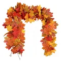 1,8 m kunstmatige herfst esdoornblad slinger voor feestelijke herfst decoratie - Multicolor Style A