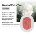 Pink and white Westin White Tea scented wax tablet for wardrobes and drawers - Westin White Tea