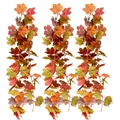 Kunstmatige herfst esdoornblad slingers van 1,8m met zeer levendige herfstkleuren - Multicolor Style P