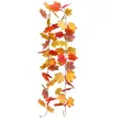 Levendige 180cm kunstmatige esdoornbladslinger in herfstkleuren voor wanddecoratie. - Multicolor Style A (26-Head)