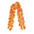 5,9 ft kunstmatige herfst esdoornblad slinger voor Thanksgiving en kerstversiering - Multicolor Style L