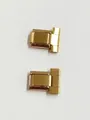 Gold-tone modular watch band connectors for Italian charm bracelet DIY - 12mm / Gold