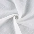 Macro view of white semi-transparent fabric featuring a subtle vertical pinstripe texture - S / Bottoms / White Striped