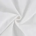 Primer plano macro detallado de la textura de lino blanco para camisa de estilo chino - S / Tops / Blanco
