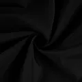Vista macro dettagliata della trama del morbido tessuto intrecciato nero per pantaloni jogging - Taglia S / Nero