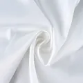 Close-up detail of high-quality white satin fabric texture for elegant camisole top - S / Tops / White