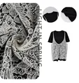 Set due pezzi con t-shirt nera e canotta in pizzo floreale bianco - Taglia S / Set / Nero