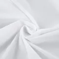 Close-up of high-quality white cotton fabric showing soft texture and drape. - S / Tops / White