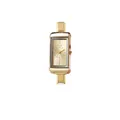 Vintage gouden rechthoekige modulaire horlogekop voor DIY dames armbandjes - Alleen Horlogekop (watch318) / Gouden Wijzerplaat (Goud)