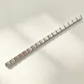 Zilveren roestvrijstalen DIY Italiaanse modulaire bedelarmband met elastische schakels - Letter O / Set van 18