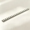 Minimalistische zilverkleurige Italiaanse modulaire bedelarmband met H-schakels - Letter H / Set van 18