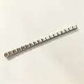 Zilveren Italiaanse modulaire bedelarmband met schakels met reliëf van de letter L voor DIY - Letter L / Set van 18
