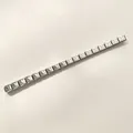 Klassieke Italiaanse modulaire bedelarmband van zilver roestvrij staal met de letter M - Letter M / Set van 18