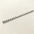 Zilveren roestvrijstalen Italiaanse modulaire bedelarmband schakels met de letter Q - Letter Q / Set van 18