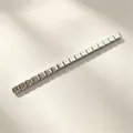 Zilveren roestvrijstalen Italiaanse modulaire armbandlink met reliëfletter R - Letter R / Set van 18