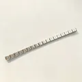Zilveren roestvrijstalen Italiaanse bedelarmband met modulaire schakels letter S - Letter S / Set van 18