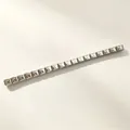 Italiaanse modulaire rekbare armband met gegraveerde zilveren 'T' letter schakels - Letter T / Set van 18