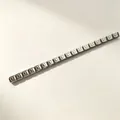 Duurzame Italiaanse modulaire bedelarmband van roestvrij staal met zilveren letter U design - Letter U / Set van 18
