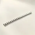 Stijlvolle zilveren Italiaanse modulaire bedelarmband schakel met reliëf letter Y - Letter Y / Set van 18