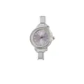 Orologio da donna con quadrante viola e diamanti e cinturino modulare in acciaio italiano - Testa dell'Orologio / Viola