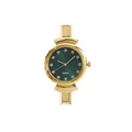 Orologio modulare italiano da donna in acciaio dorato con quadrante in cristallo verde - Cassa Oro Quadrante Verde
