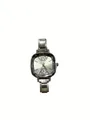 Elegant silver stainless steel quartz watch with rhinestone 12 detail for women - Finished Watch (watch098) / Silver