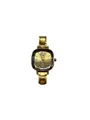Elegant gold stainless steel quartz watch featuring sparkling rhinestone hour markers - Finished Watch (watch099) / Gold