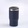 14oz double-wall 304 stainless steel insulated beer mug in matte dark blue finish - 14oz / Navy Blue A