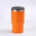 Refroidisseur de canette 14oz en acier inoxydable orange, isolation sous vide double - 14oz / Orange A