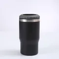 Gobelet bière 14oz noir mat double paroi acier inoxydable isotherme refroidisseur - 14oz / Noir A
