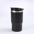 Gobelet isotherme 14oz en acier inoxydable noir mat avec couvercle. - 14oz / Noir B