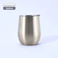 Insulated 360ml stainless steel eggshell tumbler in classic steel silver finish - 360ml / Steel Color