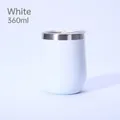 360ml white double-walled vacuum insulated eggshell tumbler cup for office and travel - 360ml / Cloud Blue