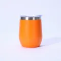 Bicchiere a guscio d'uovo arancione 360ml isolato sottovuoto in acciaio inox 304 - 360ml / Arancione Tramonto