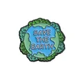 Pin de esmalte ecológico Save the Earth para mochilas y chaquetas de mezclilla - Estilo de Eslógan Circular Save The Earth (QHXZ1185)