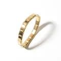 Elegante bracciale modulare elastico in acciaio inossidabile dorato per gioielli DIY - Bracciale Liscio Color Oro (18 Sezioni) / 18 Maglie