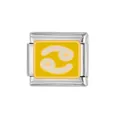 Maillon de bracelet modulaire en acier inoxydable avec breloque zodiaque Cancer - Cancer / 1 Pièce