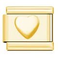 Gold heart stainless steel modular charm for DIY bracelet variant - Gold Convex Heart 9